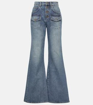 Balmain | High-rise flared jeans