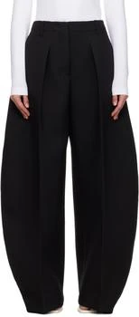 Black 'The Wide Ovalo' Trousers