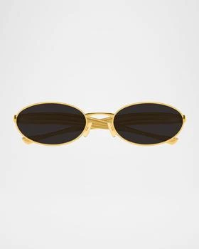 Bottega Veneta | Sardine Logo Engraved Metal Sunglasses