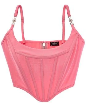 Versace | Wool
Silk-Blend Top