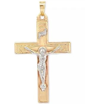 Macy's | 14k Gold Two-Tone Large Crucifix Pendant