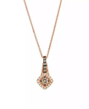 Le Vian | Vanilla Diamond (0.07 ct. t.w.) and Chocolate Diamond (0.19 ct. t.w.) Pendant Necklace in 14K Strawberry Gold