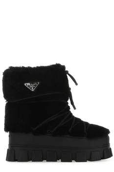 Prada | Prada Logo Plaque Ankle Boots