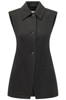 Max Mara | Sportmax Gabarra Sleeveless Gabardine Blazer