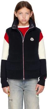 Moncler | Big Kids Navy Orin Teddy Padded Vest