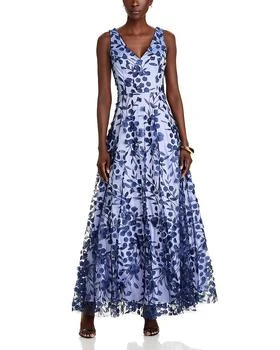 Embroidered 3D Appliqué Gown