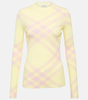 Burberry | Burberry Check wool-blend top