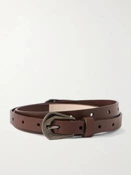 Brunello Cucinelli | Leather Belt - Dark brown