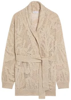 Brunello Cucinelli | Embellished linen-blend cardigan