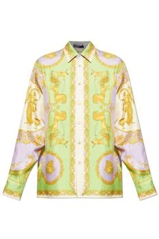 Versace | Versace Pattern-Printed Long-Sleeved Shirt
