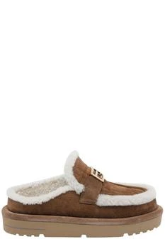 Fendi | Fendi Logo Plaque Slip-On Sandals
