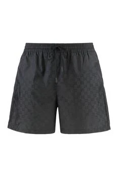 Gucci | Gucci Monogrammed Drawstring Swim Short