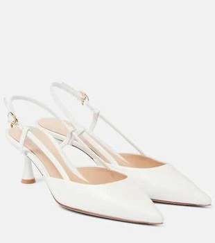 Gianvito Rossi | Bridal Ascent 55 leather slingback pumps