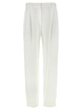 Brunello Cucinelli | Brunello Cucinelli High-Waisted Straight Leg Pants