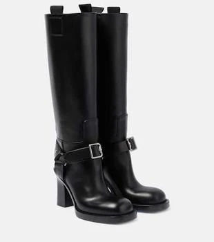 Burberry | Stirrup leather knee-high boots