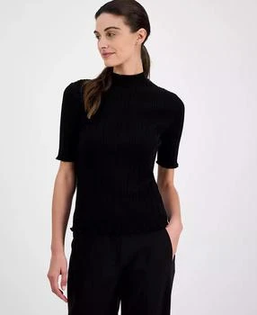 Women's Cable-Knit Short-Sleeve Sweater