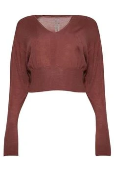 Rick Owens | Rick Owens V-Neck Cropped Jumper