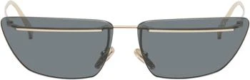 Prada | Gold Cat-Eye Sunglasses