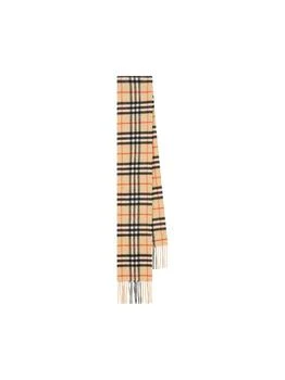 Burberry | Burberry Narrow Check Fringed Scarf