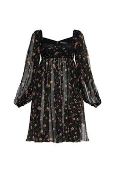 Dolce & Gabbana | Silk dress with floral motif