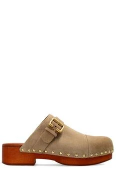 Chloé | Chloé Jeannette Buckle Detailed Studded Clogs