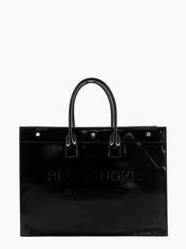 Yves Saint Laurent | Patent leather handbag with embossed logo