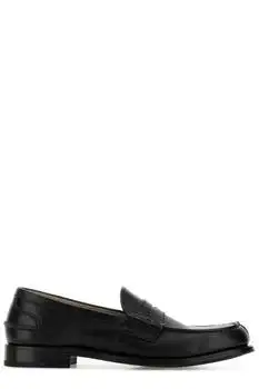 Prada | Prada Logo Printed Slip-On Loafers