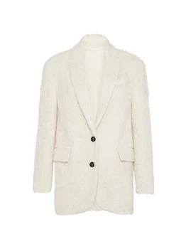 Brunello Cucinelli | Wispy Alpaca Blazer with Monili