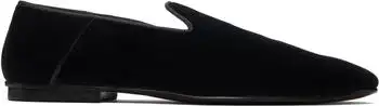 Tom Ford | Black Stripped Steven Slipper Loafers