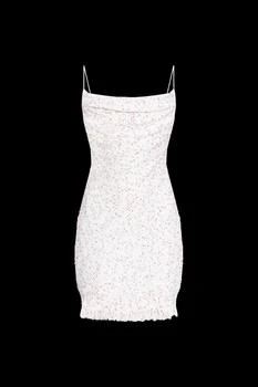 Balmain | Balmain Frayed Hem Tweed Mini Dress