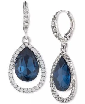 Givenchy Silver-Tone Pavé
Color Crystal Drop Earrings