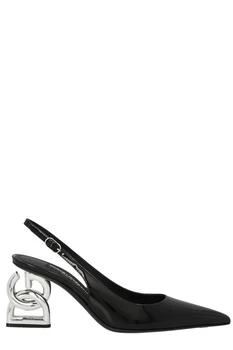 Dolce & Gabbana | Dolce & Gabbana DG Logo Pointed-Toe Slingback Pumps