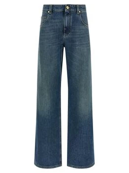 Brunello Cucinelli | Brunello Cucinelli Logo Patch Wide Leg Jeans