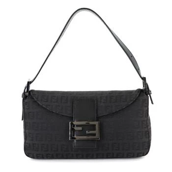 Fendi | Canvas Leather Baguette Bag Shoulder Bag (Pre-Owned)