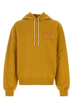 Marni | Marni Logo-Patch Drawstring Hoodie