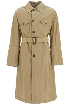 MAISON MARGIELA | Maison Margiela Drop Shoulder Belted Trench Coat