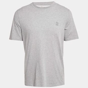 Brunello Cucinelli | Brunello Cucinelli Grey Melenga Jersey Crewneck T-Shirt M