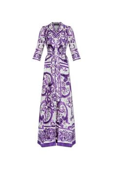 Dolce & Gabbana | Dolce & Gabbana Majolica Printed Long Dress