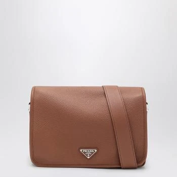 Prada | Cognac-coloured leather shoulder bag