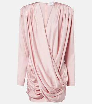 Stella McCartney | Draped crêpe satin minidress