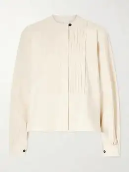 Jil Sander | Pleated Linen Shirt - Cream