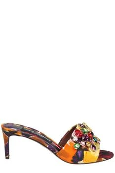 Dolce & Gabbana | Dolce & Gabbana Crystal Embellished Heeled Sandals