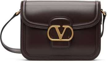 Valentino | Brown 9to5 Smooth Calfskin Shoulder Bag
