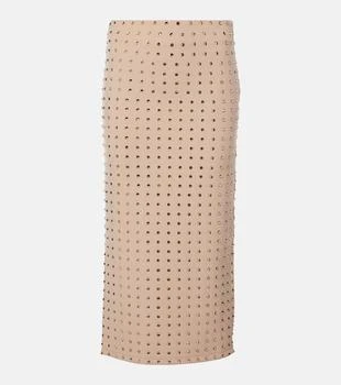 Max Mara | Nome crystal-embellished midi skirt