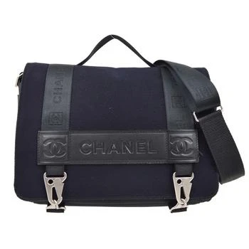 Chanel | Sport Line Flap Messenger Bag Wool And Nylon Nylon Shoulder Bag Bag (Pre-Owned)