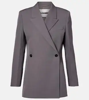 Jil Sander | Double-breasted wool gabardine blazer