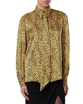 Versace | Silk Cheetah Print Blouse