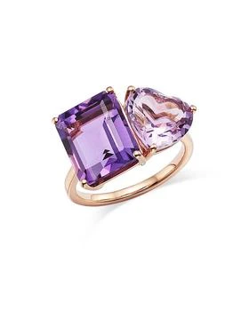 Bloomingdale's | Amethyst & Pink Amethyst Ring in 14K Rose Gold