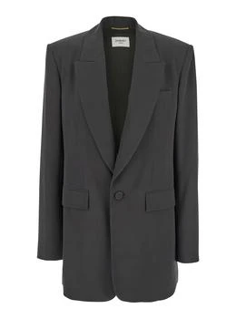 Yves Saint Laurent | Saint Laurent Single-Breasted Long-Sleeved Blazer