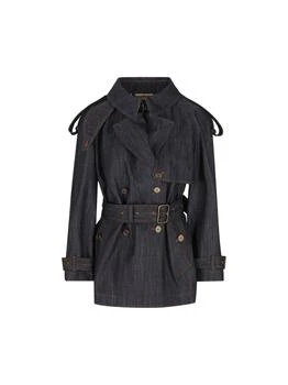 Burberry | Burberry Short Denim Fitzrovia Trench Coat